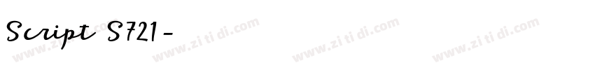 Script S721字体转换